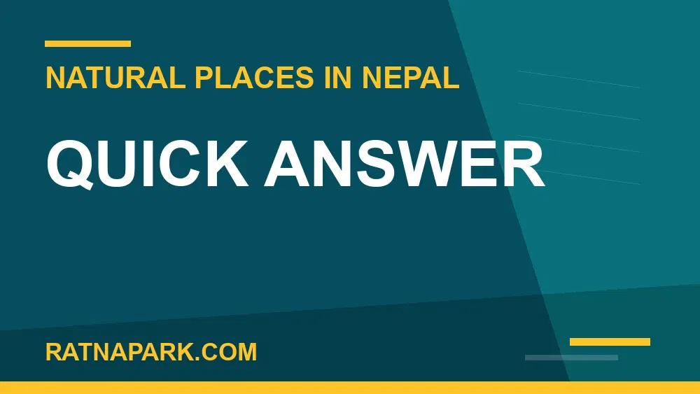 10 naturally beautiful places in nepal - Quick Answer | RATNAPARK