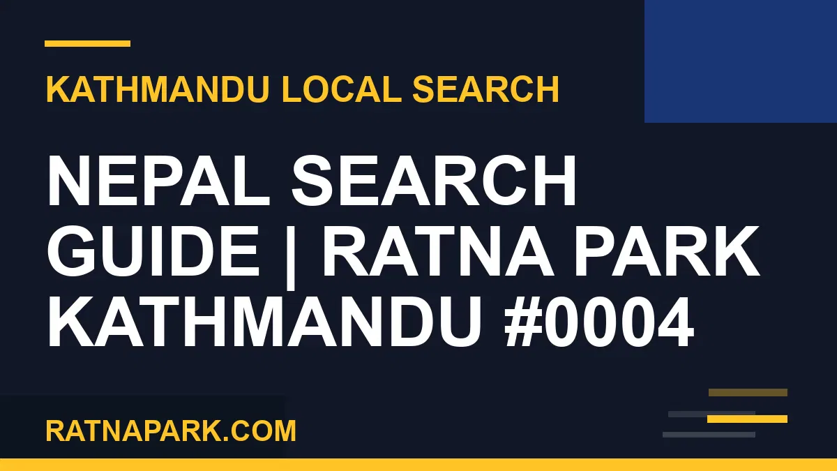 Ratna Park Nepal - Nepal Search Guide | Ratna Park Kathmandu #0004 | RATNAPARK