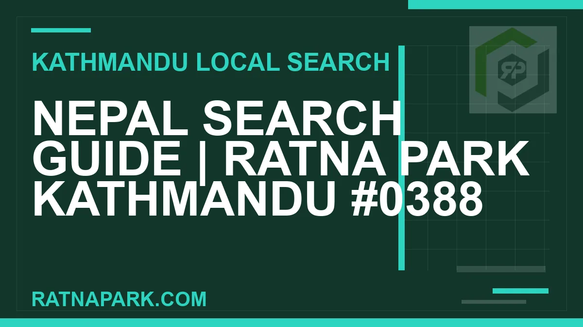 Ratna Park Nepal - Nepal Search Guide | Ratna Park Kathmandu #0388 | RATNAPARK