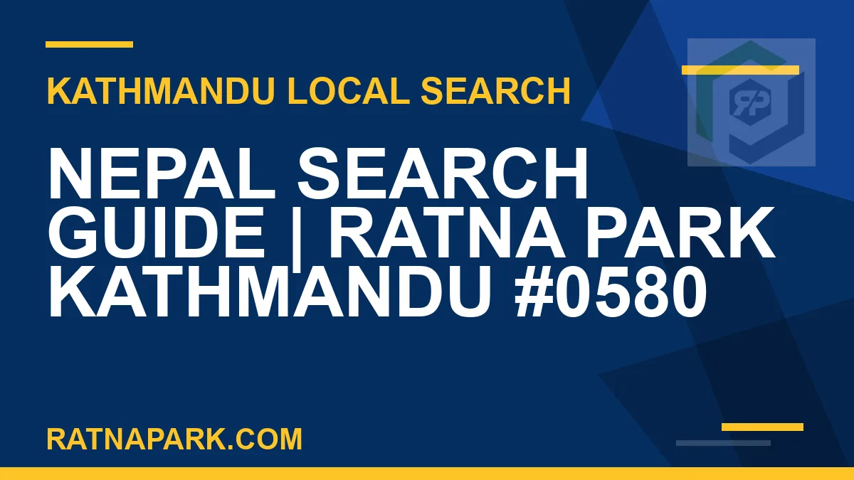 Ratna Park Nepal - Nepal Search Guide | Ratna Park Kathmandu #0580 | RATNAPARK