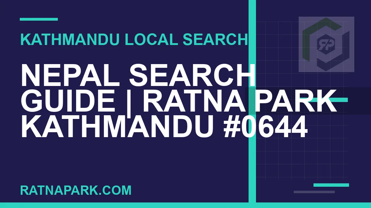 Ratna Park Nepal - Nepal Search Guide | Ratna Park Kathmandu #0644 | RATNAPARK