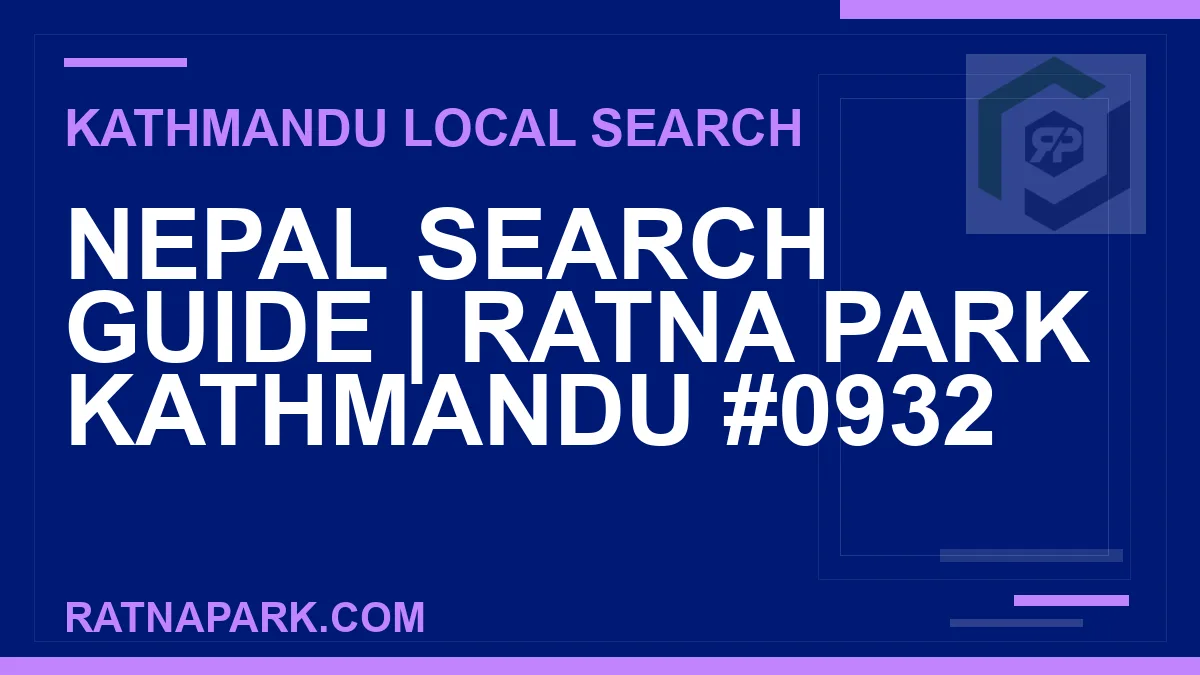 Ratna Park Nepal - Nepal Search Guide | Ratna Park Kathmandu #0932 | RATNAPARK