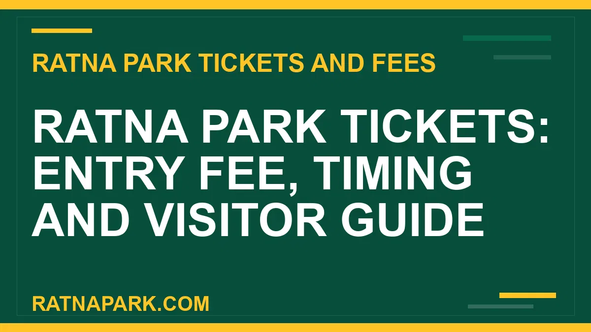 ratna park tickets - Ratna Park Tickets: Entry Fee, Timing and Visitor Guide | RATNAPARK